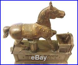 Shepard Hardware Co. Trick Pony Cast Iron Mechanical Bank Cast Iron 1885