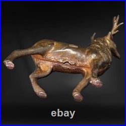 Stag Cast Iron Bank A C Williams Circa 1900 Stag Cast Iron Bank A C Williams Circa 1900