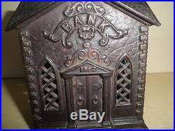 Super old original cast iron Villa Bank (Church) still bank, Keyser & Rex 1882