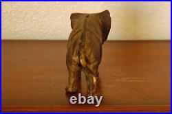 Sweet Vintage Cast Iron A. C. Williams Co. Elephant Coin or Penny Bank Gold Wash Sweet Vintage Cast Iron A. C. Williams Co. Elephant Coin or Penny Bank Gold Wash