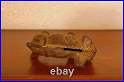 Sweet Vintage Cast Iron A. C. Williams Co. Elephant Coin or Penny Bank Gold Wash Sweet Vintage Cast Iron A. C. Williams Co. Elephant Coin or Penny Bank Gold Wash