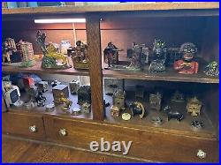 Tall Lion and Two Monkeys Cast Iron Mechanical Bank (85-90% Original Paint) Rare