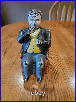Tammany Antique Cast Iron Mechanical Bank. Manufactured June 8, 1875