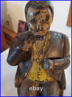 Tammany Bank Vintage Cast Iron Mechanical Coin Bank