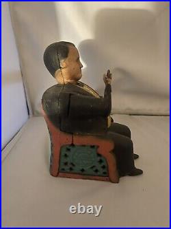 Tammany Bank Vintage Cast Iron Mechanical Coin Bank