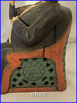 Tammany Bank Vintage Cast Iron Mechanical Coin Bank