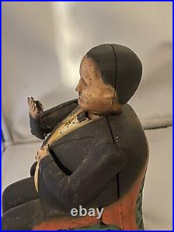 Tammany Bank Vintage Cast Iron Mechanical Coin Bank