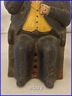 Tammany Bank Vintage Cast Iron Mechanical Coin Bank