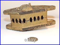 Tank Bank U. S. A. 1918 Cast Iron Bank 3 inches tall (8062)