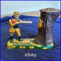 Teddy And The Bear Bank Vintage Cast Iron Works