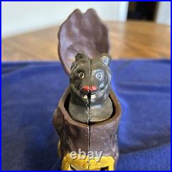 Teddy And The Bear Bank Vintage Cast Iron Works