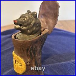 Teddy And The Bear Bank Vintage Cast Iron Works