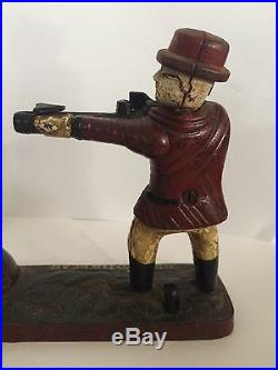 Teddy and the Bear Cast Iron Bank, 1898 Theodore Roosevelt Piggy Bank Coin Bank