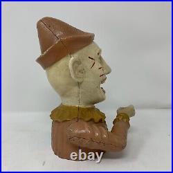 The Book Of Knowledge Humpty Dumpty Clown Cast Iron Bank