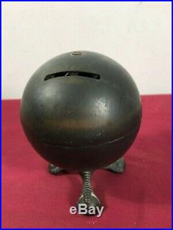 The Globe Cast Iron Coin Bank With Claw And Ball Feet