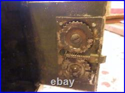 The Keyless Safety Deposit Bank, made by The Keyless Lock Company cast iron bank