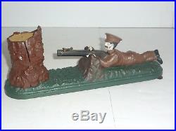 Tommy Mechanical Bank Cast Iron 1914