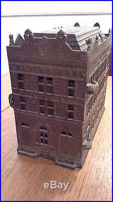 Traders Cast Iron Bank 1891 Canadian Starts at $1.00- No Reserve