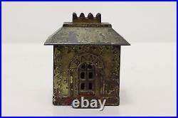 Traditional Antique Painted Cast Iron Bank Coin Bank #50538