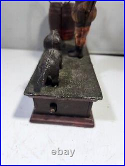 Trick Dog Mechanical Cast Iron Bank