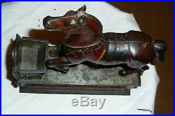 Trick Pony Cast Iron Mechanical Bank Circa 1885