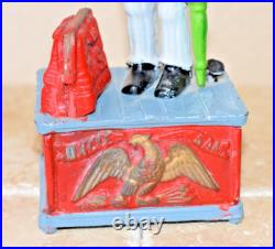 Uncle Sam Mechanical Coin Bank Heavy Cast Iron Fully Functional Americana Uncle Sam Mechanical Coin Bank Heavy Cast Iron Fully Functional Americana