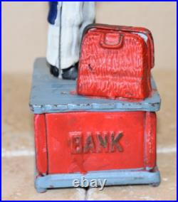 Uncle Sam Mechanical Coin Bank Heavy Cast Iron Fully Functional Americana Uncle Sam Mechanical Coin Bank Heavy Cast Iron Fully Functional Americana