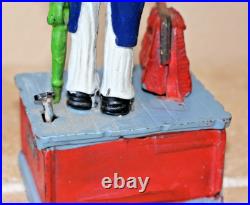 Uncle Sam Mechanical Coin Bank Heavy Cast Iron Fully Functional Americana Uncle Sam Mechanical Coin Bank Heavy Cast Iron Fully Functional Americana