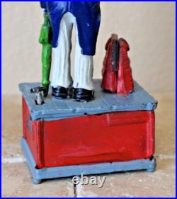 Uncle Sam Mechanical Coin Bank Heavy Cast Iron Fully Functional Americana Uncle Sam Mechanical Coin Bank Heavy Cast Iron Fully Functional Americana