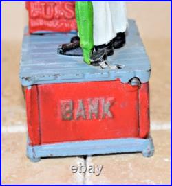 Uncle Sam Mechanical Coin Bank Heavy Cast Iron Fully Functional Americana Uncle Sam Mechanical Coin Bank Heavy Cast Iron Fully Functional Americana