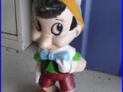 Unique Large Vintage Cast Iron Pinocchio Character Bank LOOK