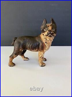 Untouched Original Boston Terrier Vindex Toys Childs Cast Iron Bank Diecast