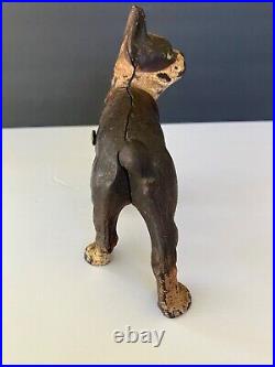 Untouched Original Boston Terrier Vindex Toys Childs Cast Iron Bank Diecast