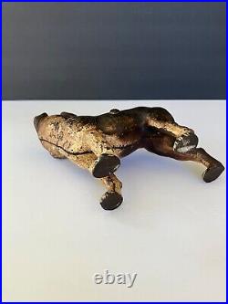Untouched Original Boston Terrier Vindex Toys Childs Cast Iron Bank Diecast