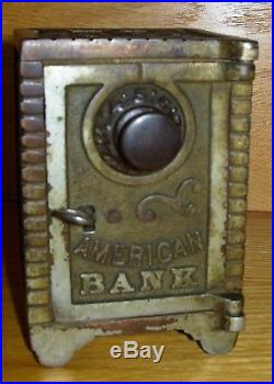 VERY RARE! C. 1895-1903 Wing/Arcade Cast Iron American Bank (Heart Design)