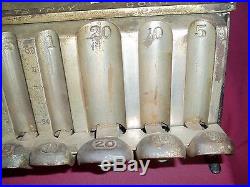 VINTAGE 1890 CAST IRON STAATS GOLD/SILVER BANKING MONEY CHANGER