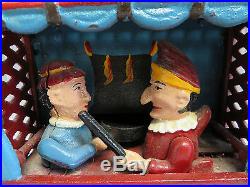 VINTAGE MECHANICAL CAST IRON Punch And Judy WORKING BANK