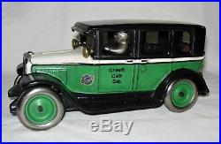 Very Rare 1927 Arcade Gmc Green Cab Co. Cast Iron Bank Pristine