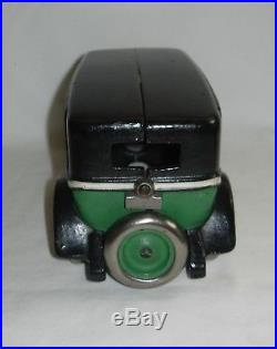 Very Rare 1927 Arcade Gmc Green Cab Co. Cast Iron Bank Pristine