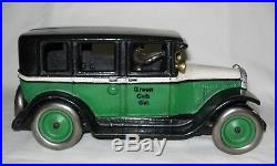 Very Rare 1927 Arcade Gmc Green Cab Co. Cast Iron Bank Pristine