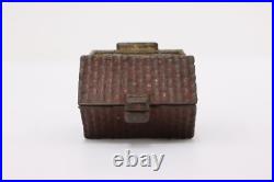 Victorian Antique Painted Cast Iron House Coin Bank #50539 Victorian Antique Painted Cast Iron House Coin Bank #50539