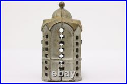 Victorian Antique Painted Iron Bank Coin Bank #50532 Victorian Antique Painted Iron Bank Coin Bank #50532