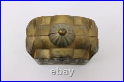 Victorian Antique Painted Iron Bank Coin Bank #50532 Victorian Antique Painted Iron Bank Coin Bank #50532