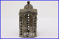 Victorian Antique Painted Iron Bank Coin Bank #50534 Victorian Antique Painted Iron Bank Coin Bank #50534