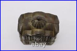 Victorian Antique Painted Iron Bank Coin Bank #50534 Victorian Antique Painted Iron Bank Coin Bank #50534