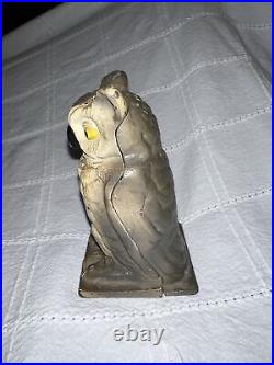 Vindex Cast Iron Owl Penny Still Bank