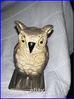 Vindex Cast Iron Owl Penny Still Bank