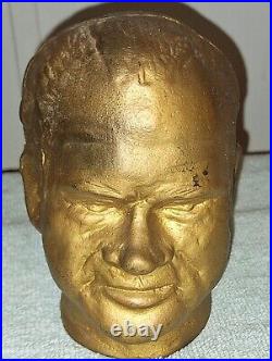 Vintage 1972 RICHARD NIXON Bust Cast Iron Bank Charlotte Blevins