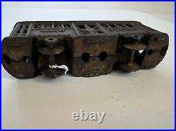 Vintage A. C. Williams Cast Iron Bank Main Street Trolley with People 1920 RARE