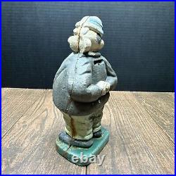 Vintage Antique CAST IRON STILL PIGGY BANK WIMPY? (Pig Man Bank)